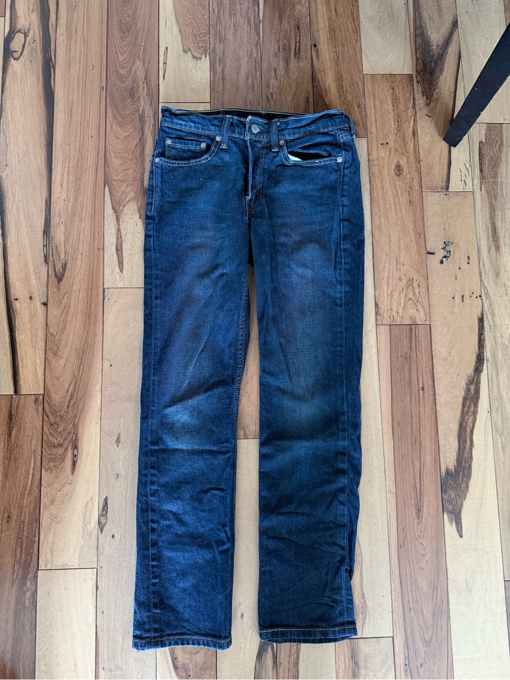 Levi's Men's Dark Blue Straight Jeans